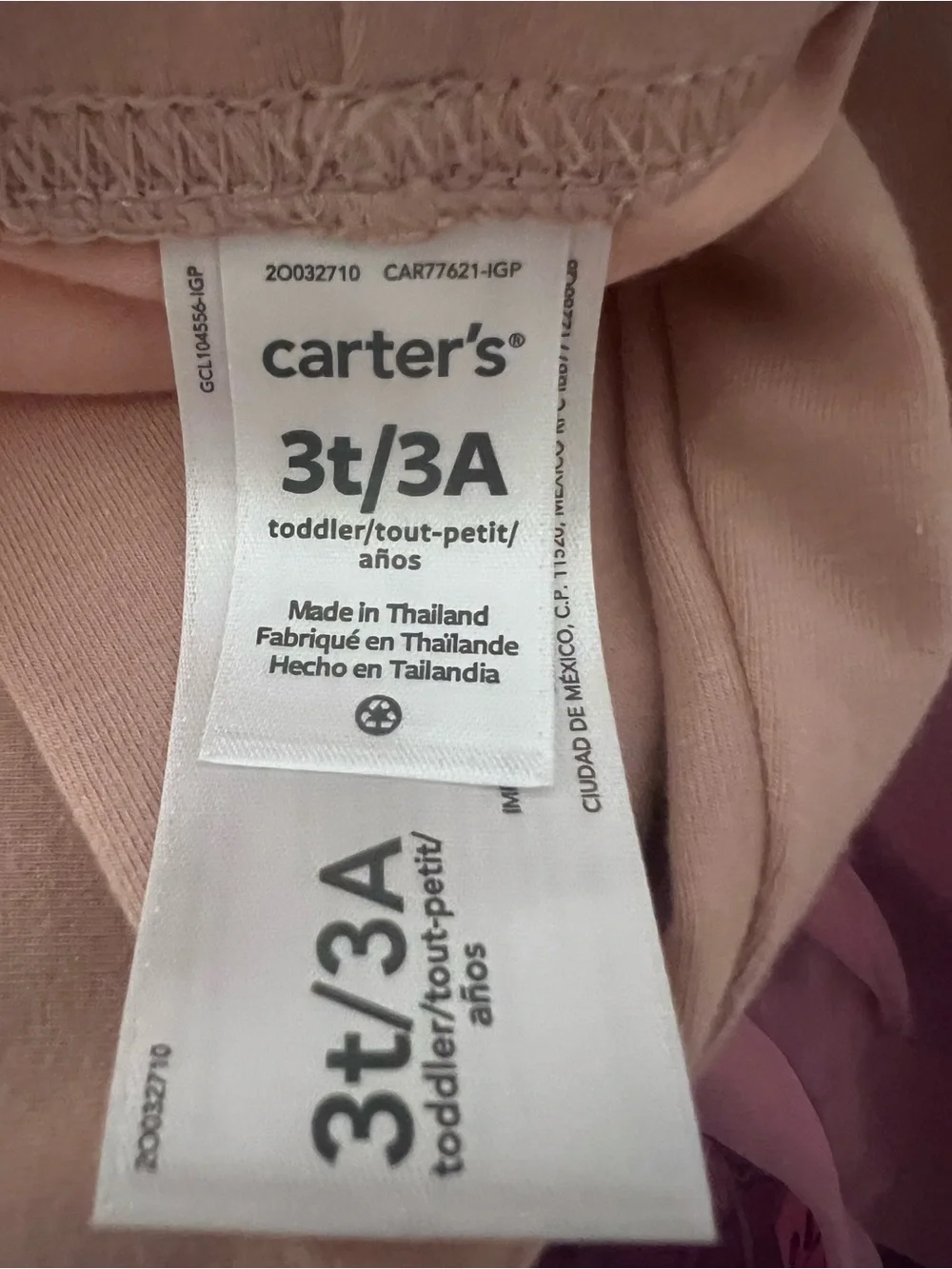 Carter's Navy Floral Ruffle Collar Top with Dusty Pink Legging-NWT-Girls Size 3T